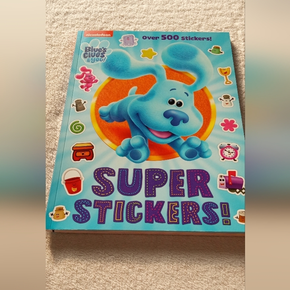 Nickelodeon Blue's Clues Super Stickers Book - Blue and Orange